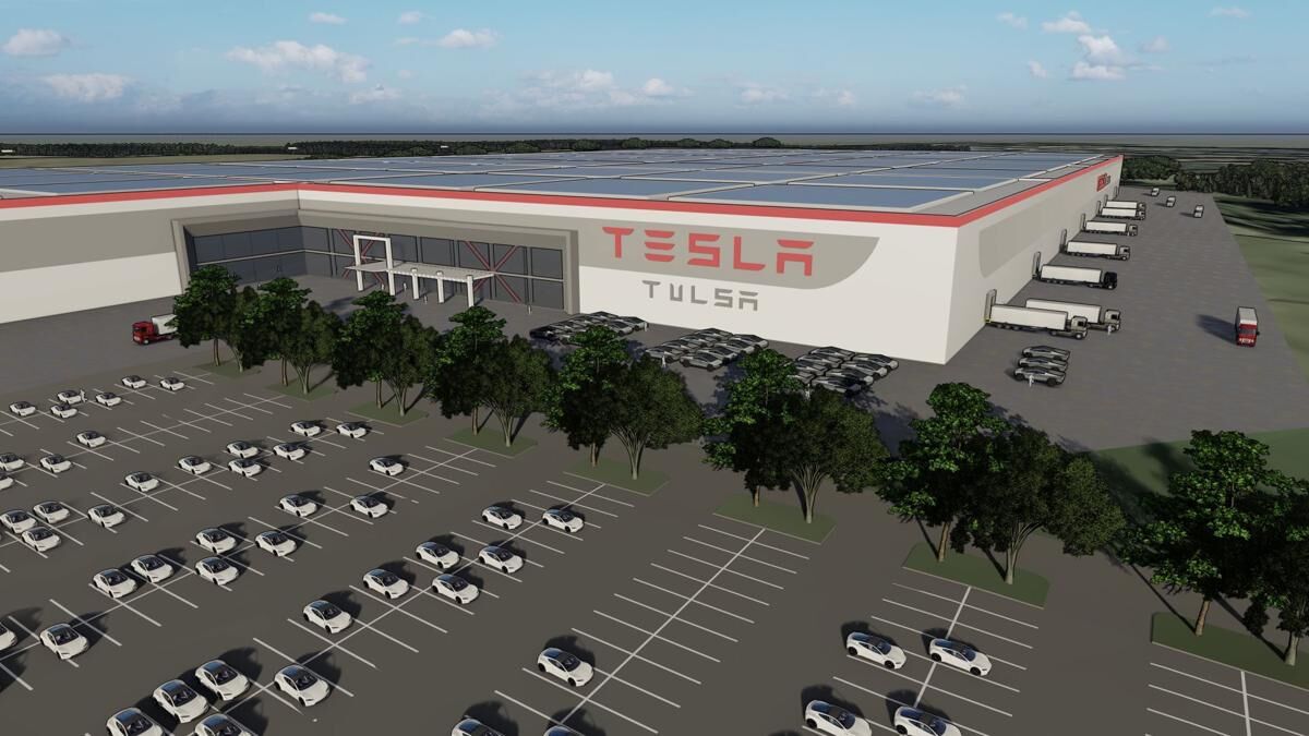 Tesla CEO Elon Musk makes visit to Tulsa to view possible site for factory